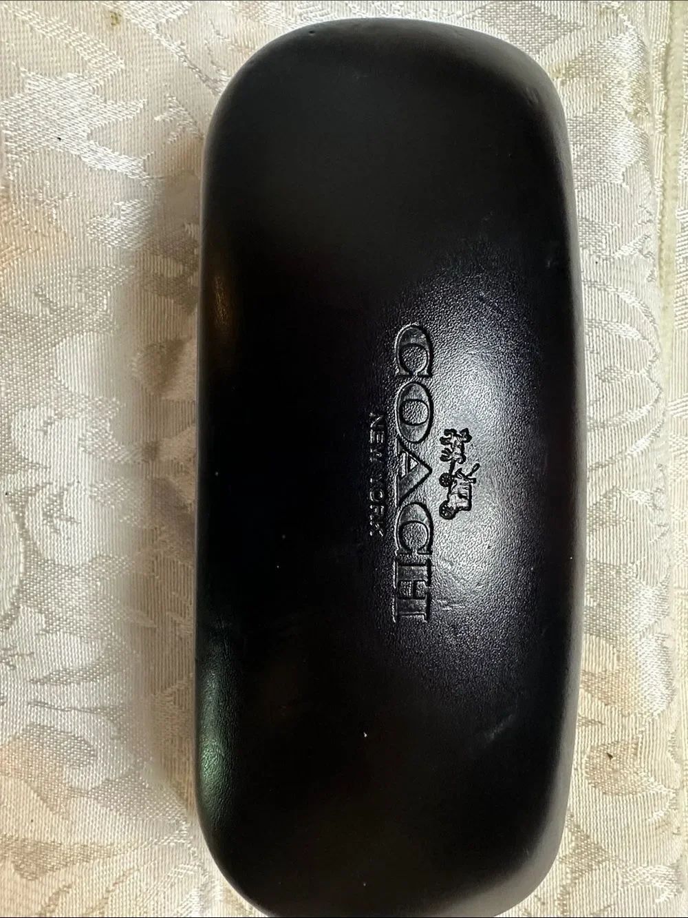 COACH Black Leather Eyeglass/ Sunglasses Case